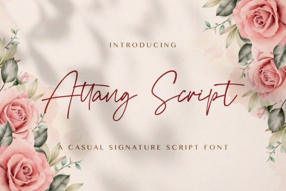 Attang Script Font - Featured Image