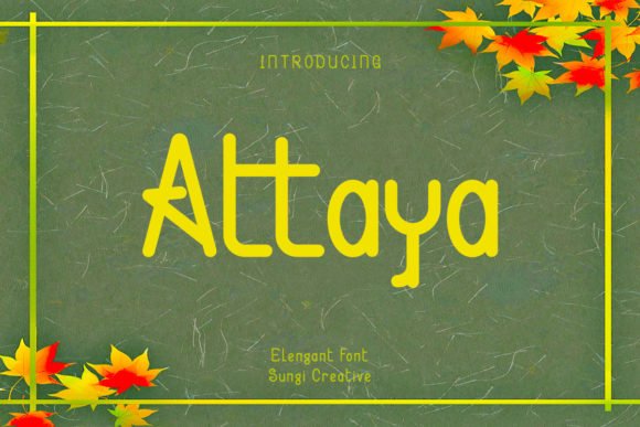 Attaya Font - Featured Image