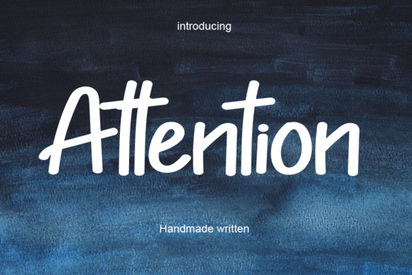 Attention Font - Featured Image