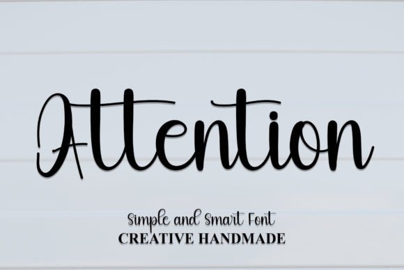Attention Font - Featured Image