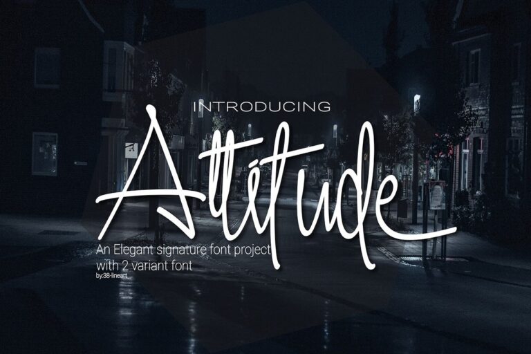 Attitude Font - Featured Image