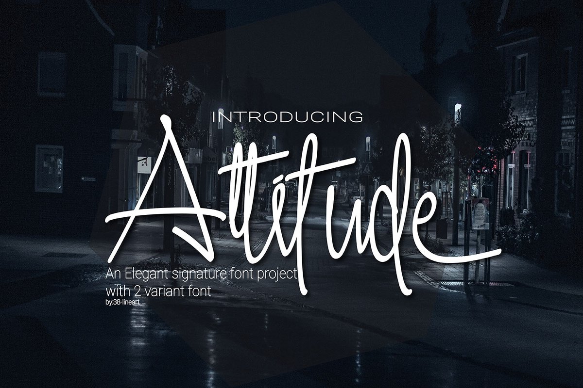 Attitude Font - Featured Image