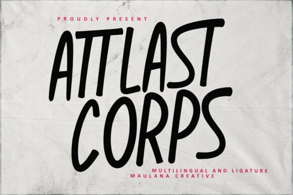Attlast Corps Font - Featured Image