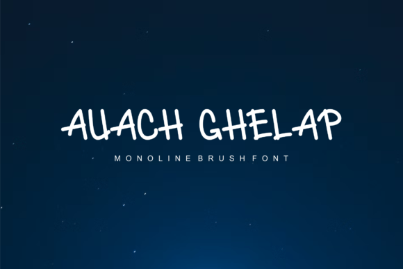 Auach Ghelap Font - Featured Image