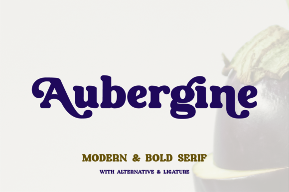 Aubergine Font - Featured Image
