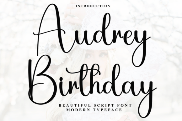 Audrey Birthday Font - Featured Image