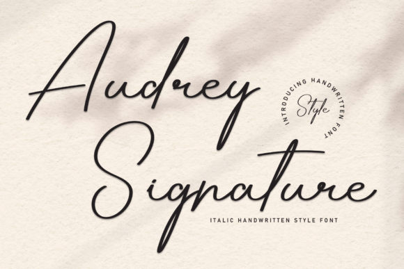 Audrey Signature Font - Featured Image