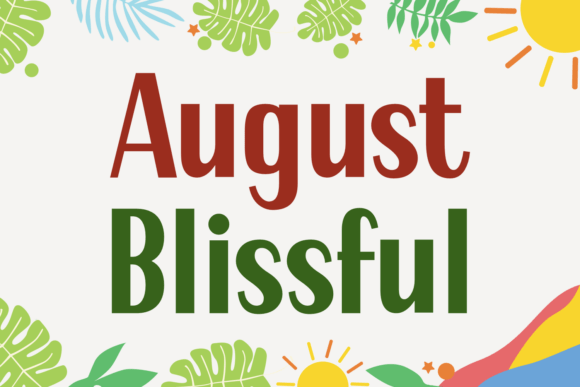 August Blissful Font - Featured Image