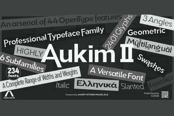Aukim II Font Font - Featured Image