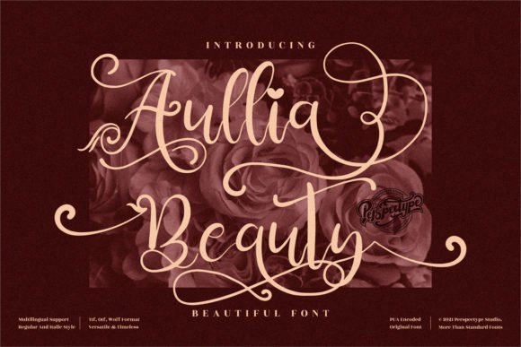 Aullia Beauty Font - Featured Image