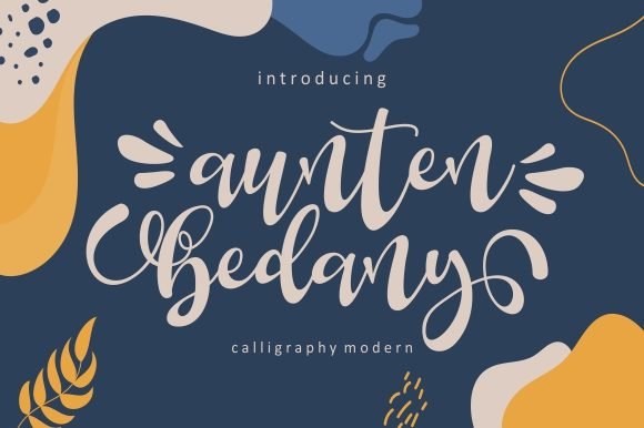 Aunten Bedany Font - Featured Image
