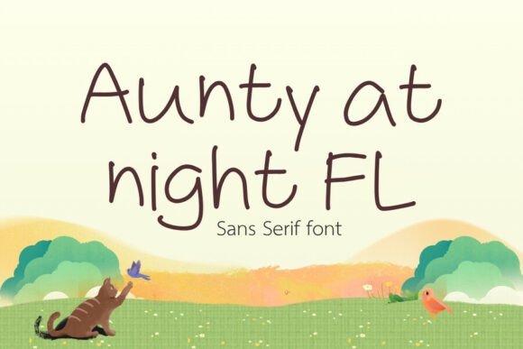 Aunty at Night Fl Font - Featured Image