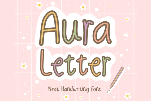 Aura Letter Font - Featured Image