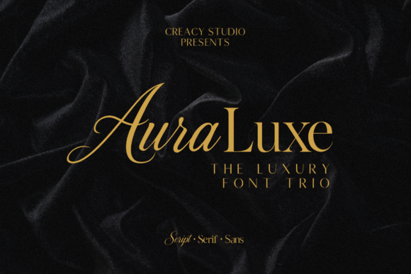 Auraluxe Trio Font - Featured Image
