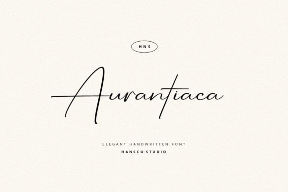 Aurantiaca Signature Font - Featured Image