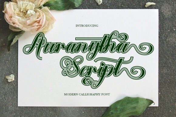 Auranytha Script Font - Featured Image