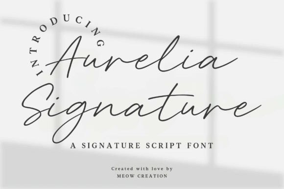 Aurelia Signature Font - Featured Image