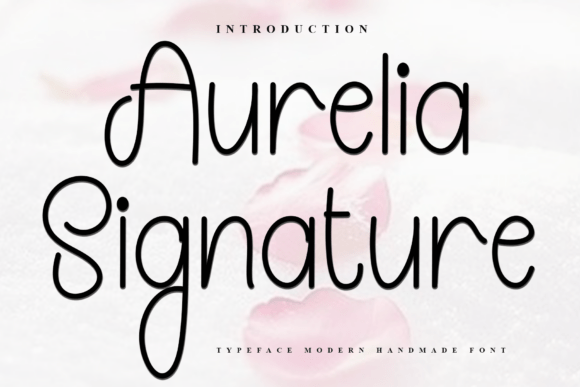 Aurelia Signature Font - Featured Image