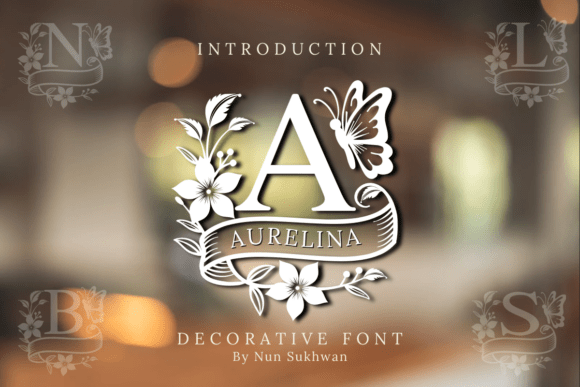 Aurelina Monogram Font - Featured Image