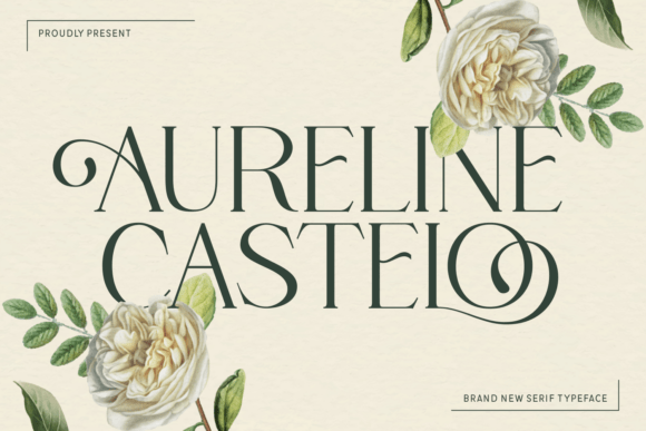 Aureline Castelo - Elegant Serif Typeface Font - Featured Image