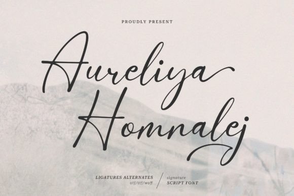 Aureliya Homnalej Font - Featured Image