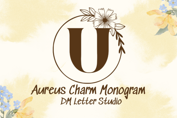 Aureus Charm Monogram Font - Featured Image