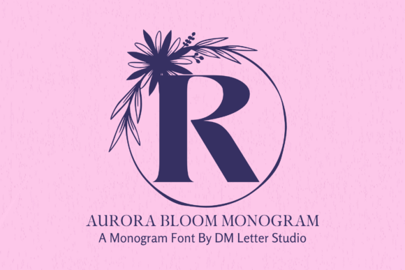 Aurora Bloom Monogram Font - Featured Image