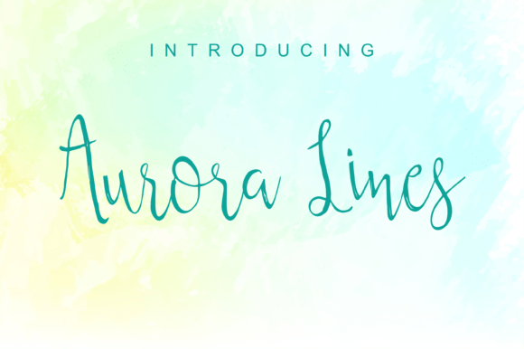 Aurora Lines Font - Featured Image