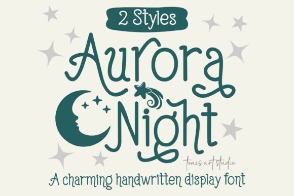 Aurora Night Font - Featured Image
