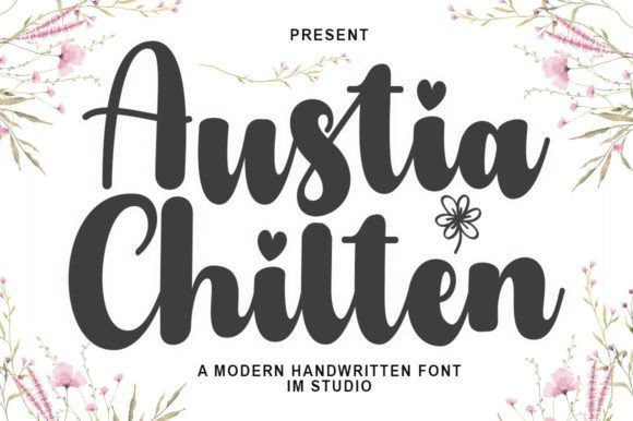 Austia Chilten Font - Featured Image