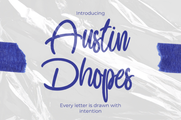 Austin Dhopes Font - Featured Image