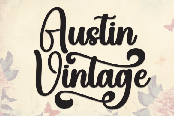 Austin Vintage Font - Featured Image