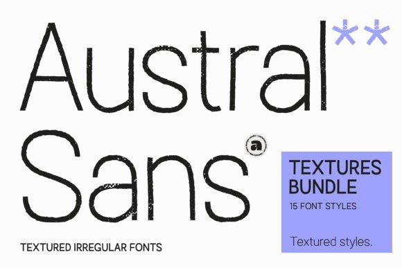 Austral Sans Textures Font - Featured Image