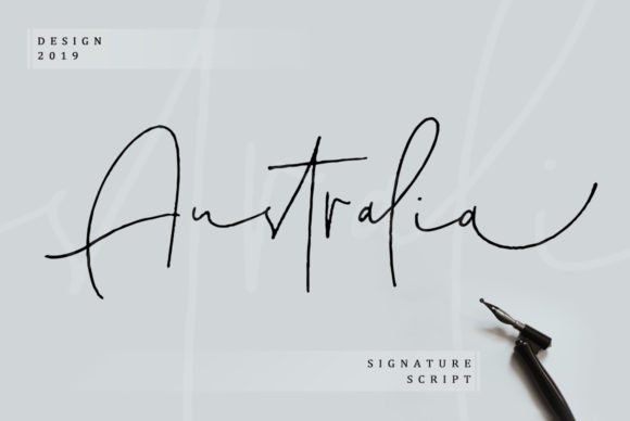 Australia Script Font - Featured Image
