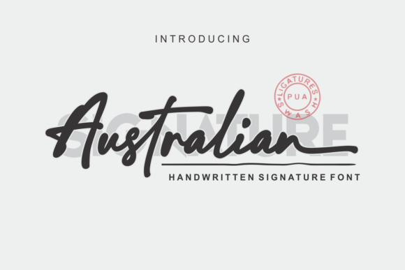 Australian Signature Font - Featured Image