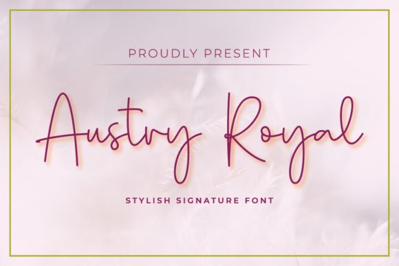 Austry Royal Font - Featured Image