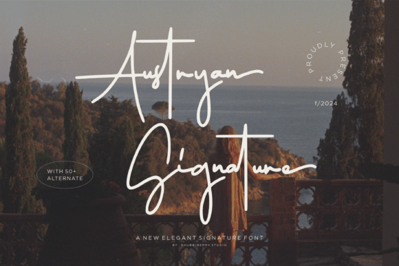 Austryan Signature Font - Featured Image