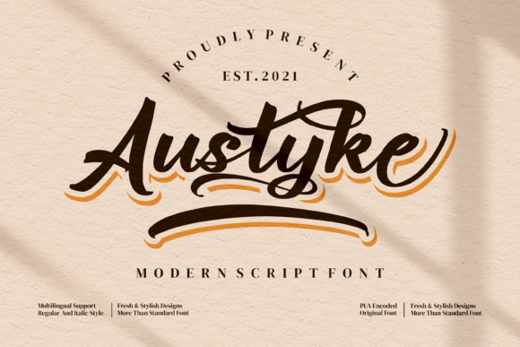 Austyke Font - Featured Image