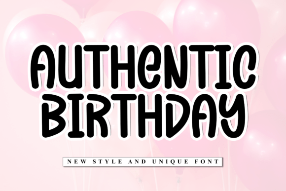 Authentic Birthday Font - Featured Image