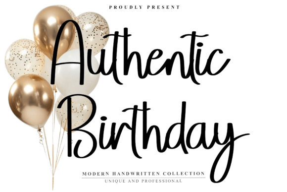 Authentic Birthday Font - Featured Image