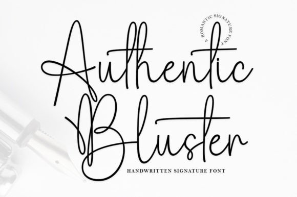 Authentic Bluster Font - Featured Image