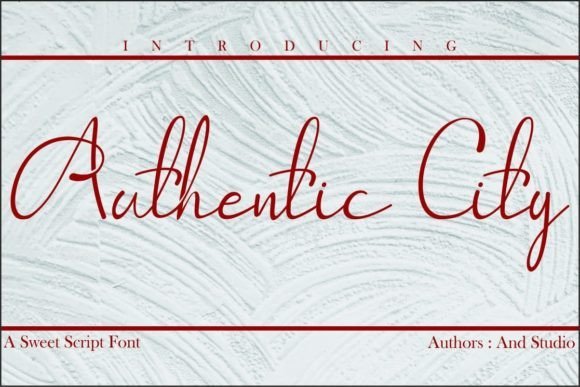 Authentic City Font - Featured Image