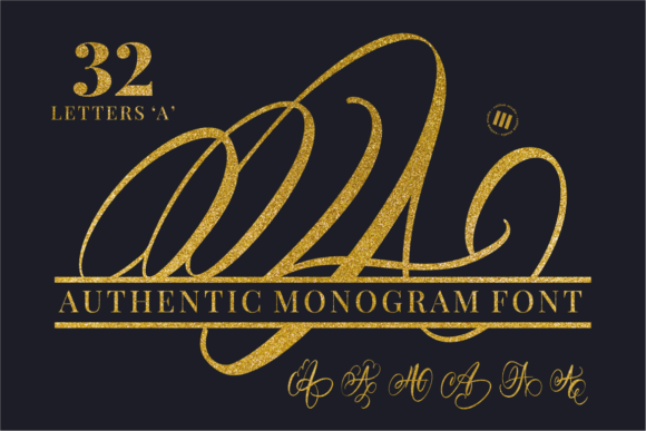 Authentic Monogram Font - Featured Image