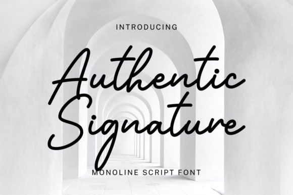 Authentic Signature Font - Featured Image