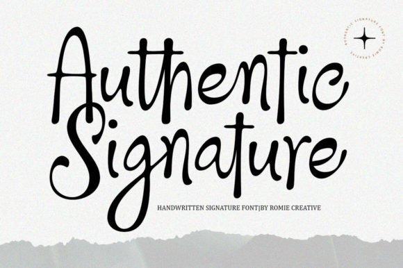 Authentic Signature Font - Featured Image