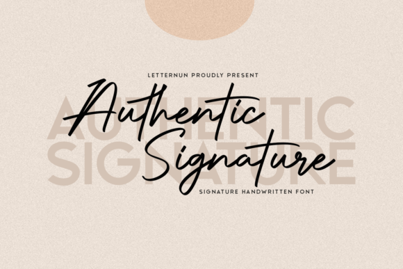 Authentic Signature Font - Featured Image