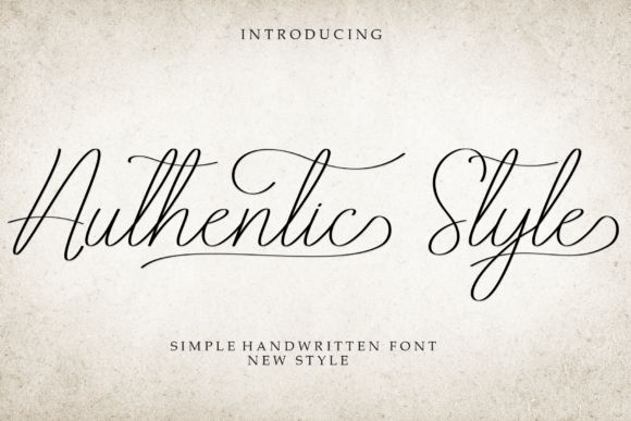 Authentic Style Font - Featured Image