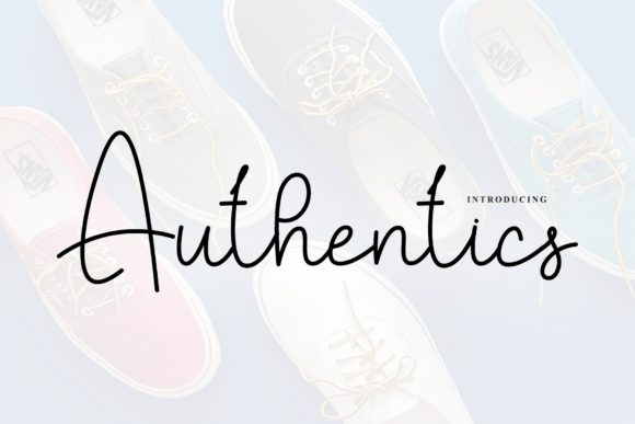 Authentics Font - Featured Image