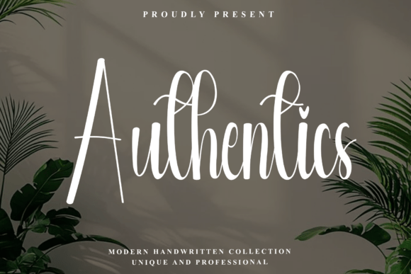 Authentics Font - Featured Image