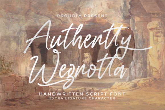 Authentty Wegnotta Font - Featured Image